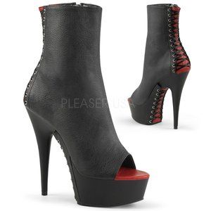 Pleaser Women's Delight-1025 Ankle Boot